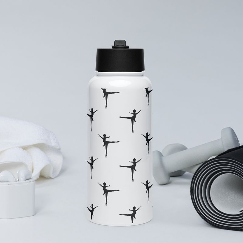 Bouteille en acier inoxydable avec paille &#39;Ballet&#39;