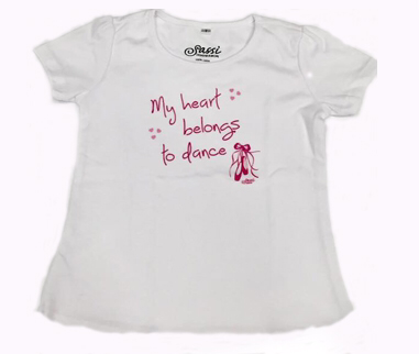 T-shirt &#39;My heart...&#39; SASSI