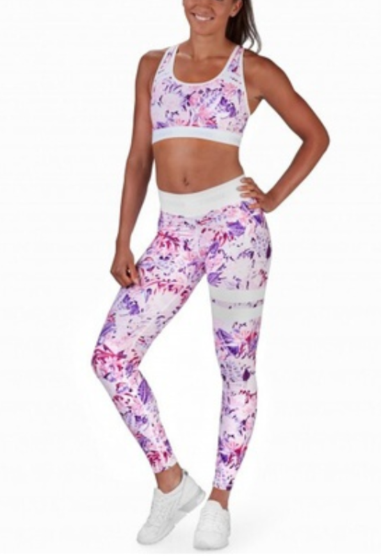 Ensemble legging et brassière FLOWERS ATD