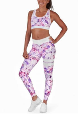 Ensemble legging et brassière FLOWERS ATD