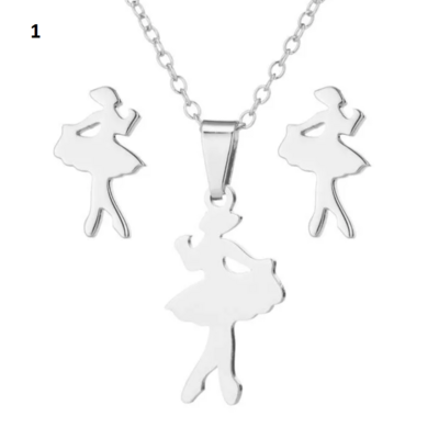 Dancer earings and pendant set ATD