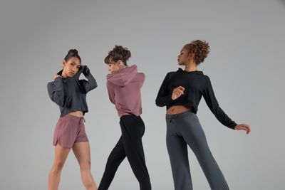 Cropped hoodie REN BALLET ROSA