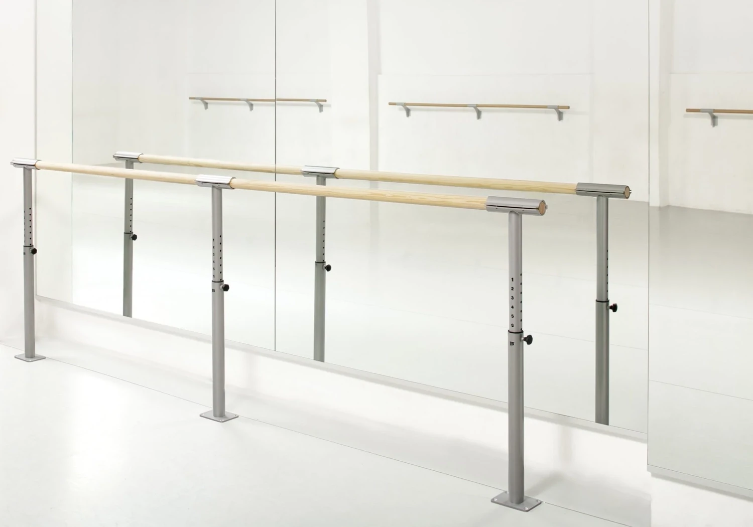 Double floor-mounted barre ISA DINAMICA