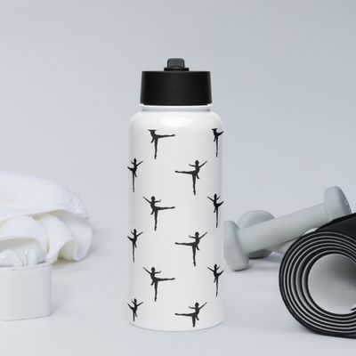 Bouteille avec paille 'Ballet'