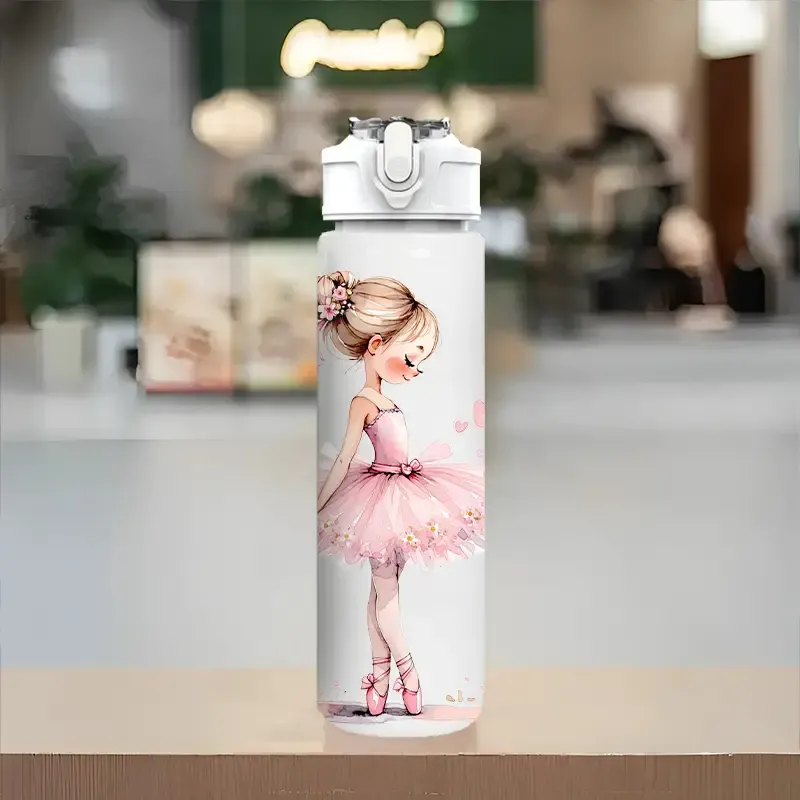 Bouteille avec paille 'Ballerina'