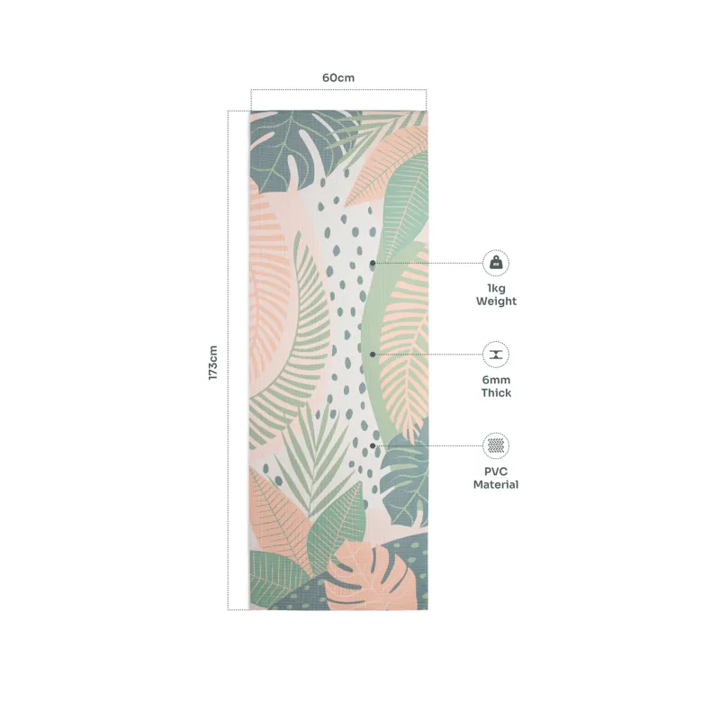 Tapis de yoga imprimé MYGA