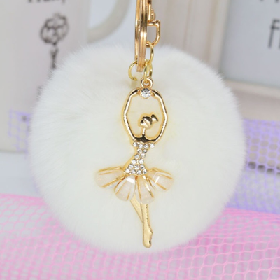 Porte-clefs fourrure danseuse ATD