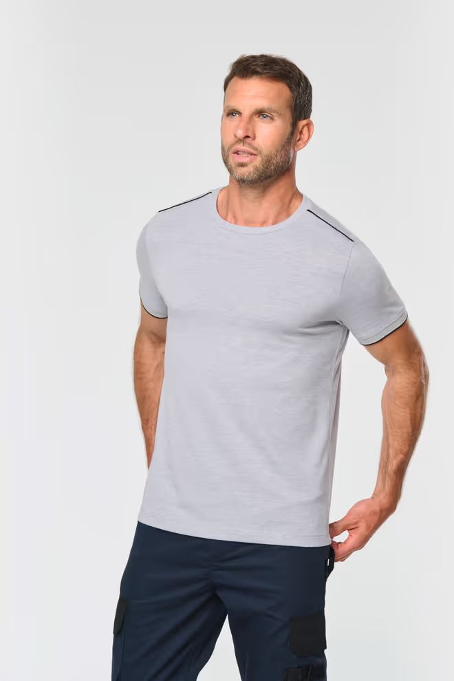 WK Designed To Work Heren  "Day to Day"t-shirt ronde hals korte mouwen