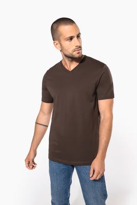 Kariban Heren t-shirt V-hals korte mouwen