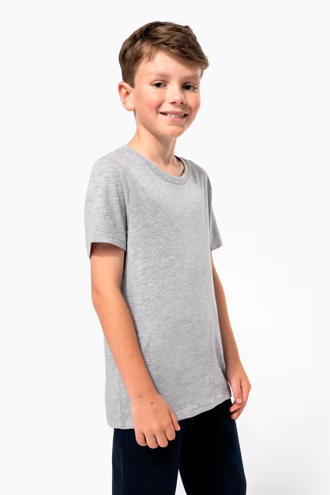 Kariban Kids t-shirt ronde hals korte mouwen