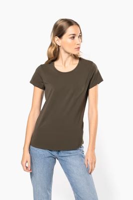 Kariban Dames t-shirt ronde hals korte mouwen