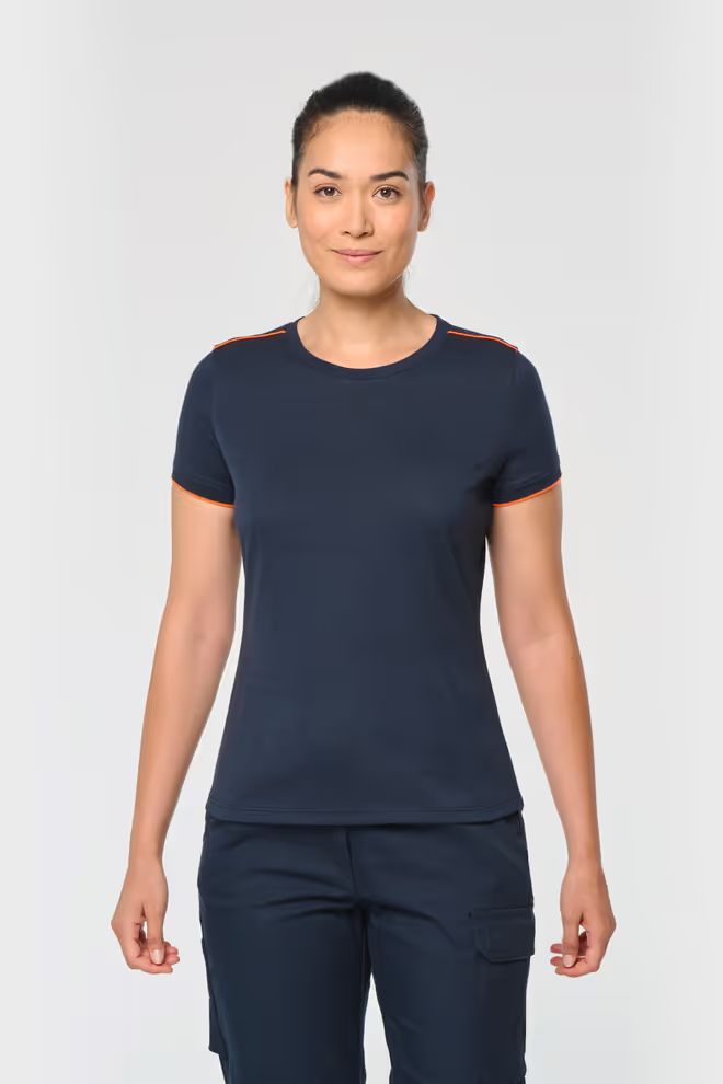 WK Designed To Work Dames t-shirt "Day to day", ronde hals, korte mouwen.