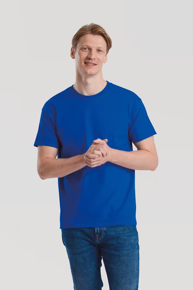 Fruit of the Loom Heren t-shirt, ronde hals, korte mouwen.