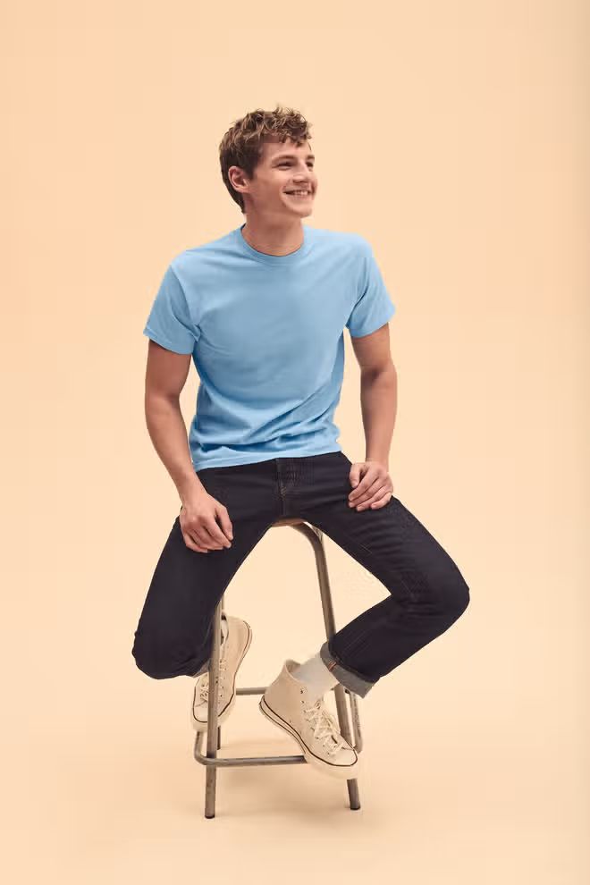 Fruit of the Loom "Original" Heren t-shirt, ronde hals, korte mouwen.