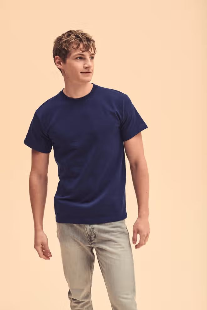 Fruit of the Loom "Heavy" Heren t-shirt, ronde hals, korte mouwen.