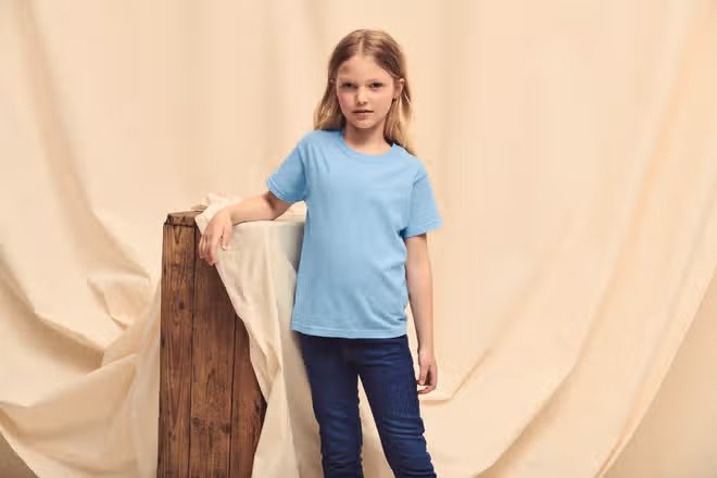 Fruit of the Loom Kids "Original" t-shirt, ronde hals, korte mouwen.