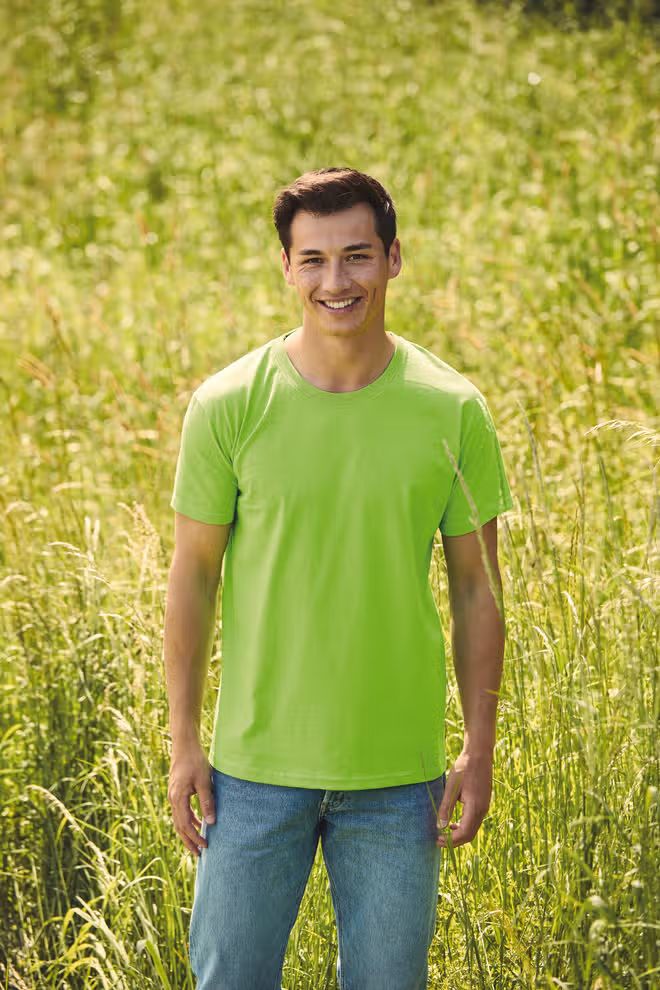 Fruit of the Loom Heren "Valueweight" t-shirt, ronde hals, korte mouwen.