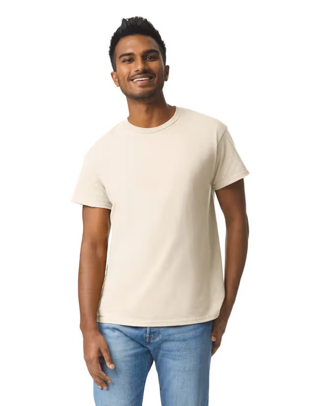 Gildan "Ultra Cotton" Heren t-shirt, ronde hals, korte mouwen.