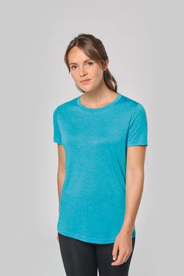 Pro-Act Dames triblend sports t-shirt, ronde hals, korte mouwen.
