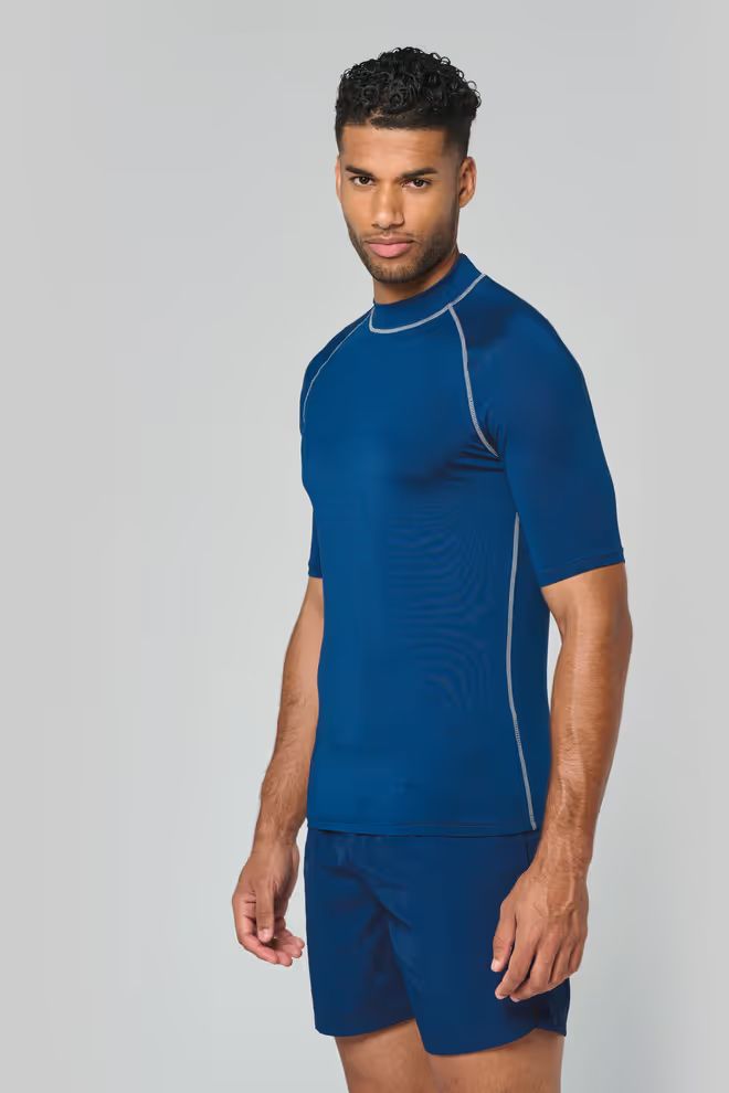 Pro-Act Heren Functioneel t-shirt met UV-bescherming, ronde hals, korte mouwen.