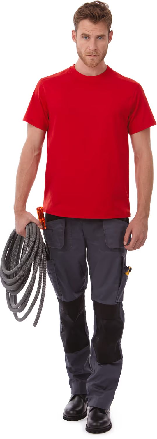 B&amp;C Heren "Perfect Pro" t-shirt, ronde hals, korte mouwen.