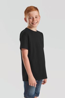Fruit of the Loom Kids "Iconic" t-shirt 195, ronde hals, korte mouwen.