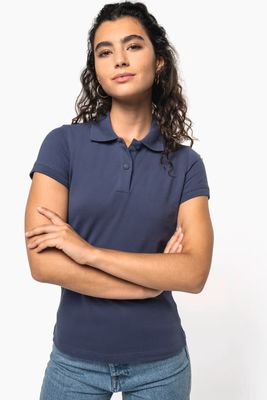 Kariban Dames Piqué-Polo, korte mouwen.