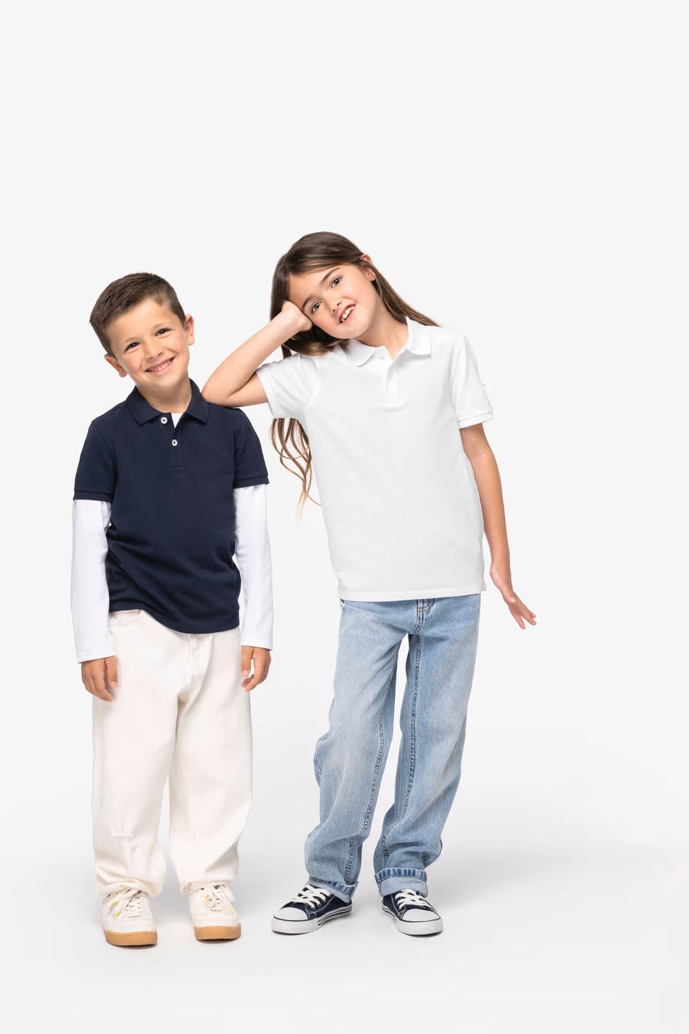 Native Spirit Kinder Polo Piqué, korte mouwen.