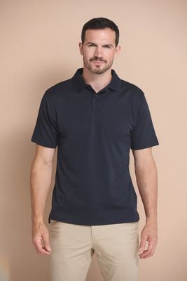 Henbury Heren Polo Coolplus®, korte mouwen.