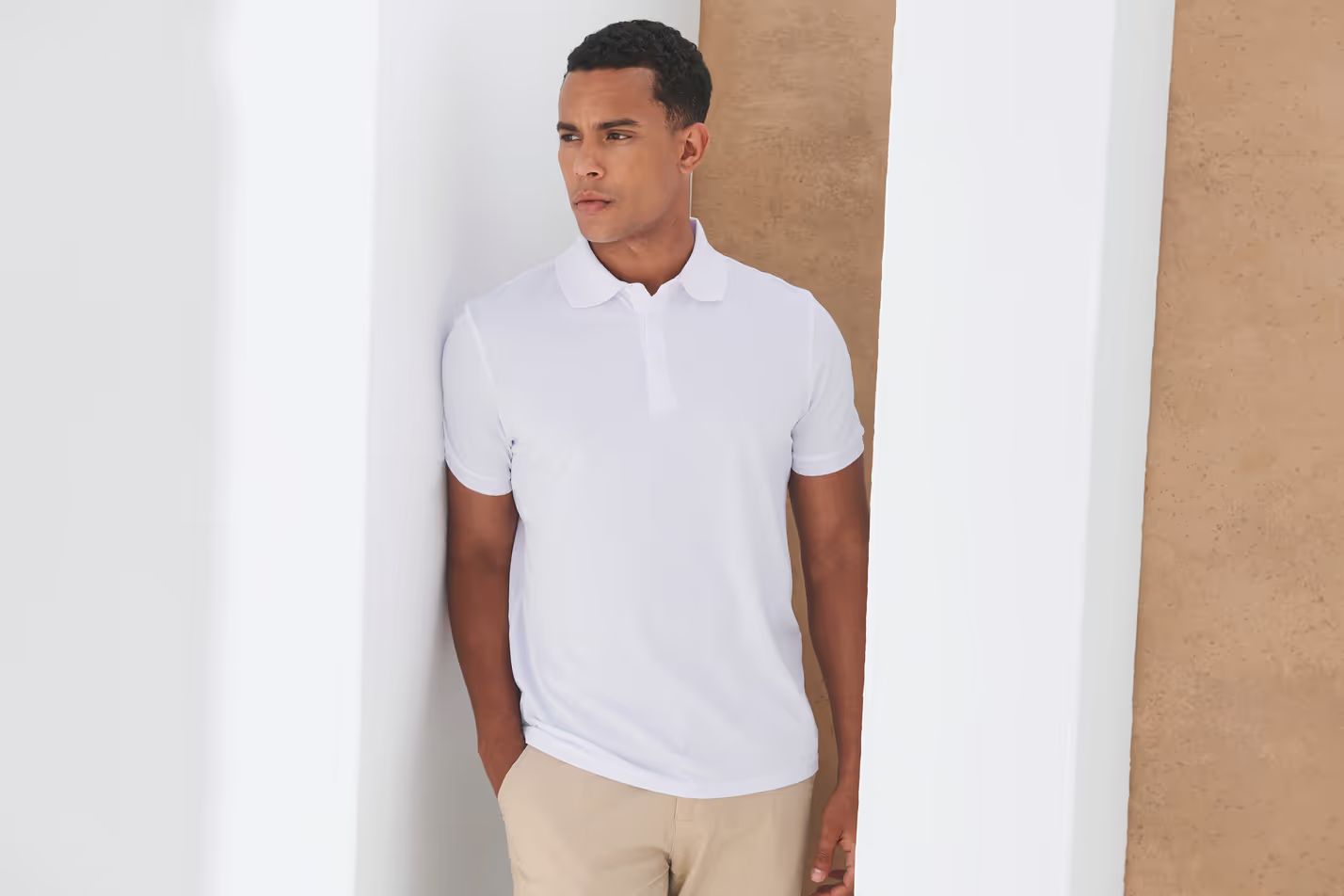 Henbury Heren Polo, gerecycleerd, korte mouwen.