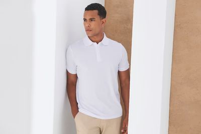 Henbury Heren Polo, gerecycleerd, korte mouwen.