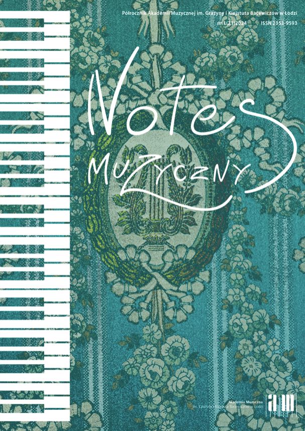 Notes muzyczny nr 21