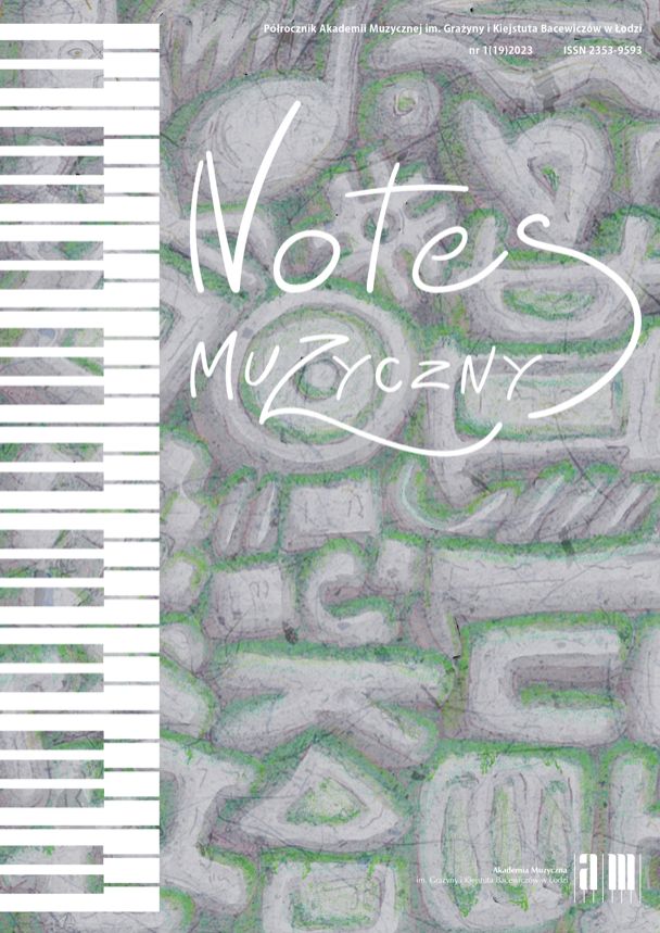 Notes muzyczny nr 19