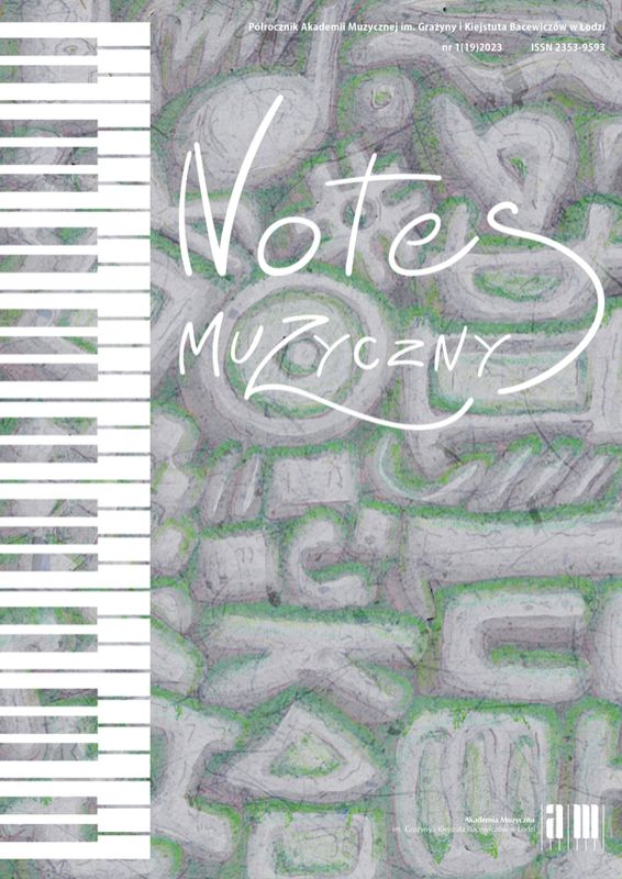 Notes muzyczny nr 19