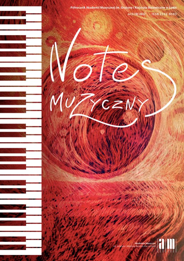 Notes muzyczny nr 18