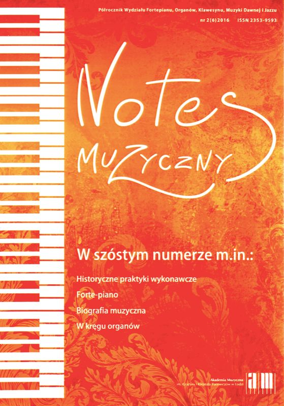 Notes muzyczny nr 6