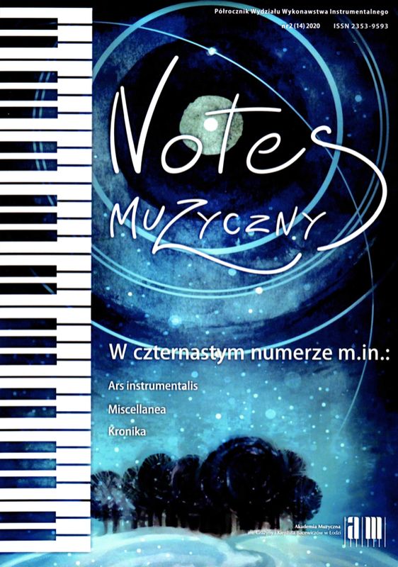 Notes muzyczny nr 14