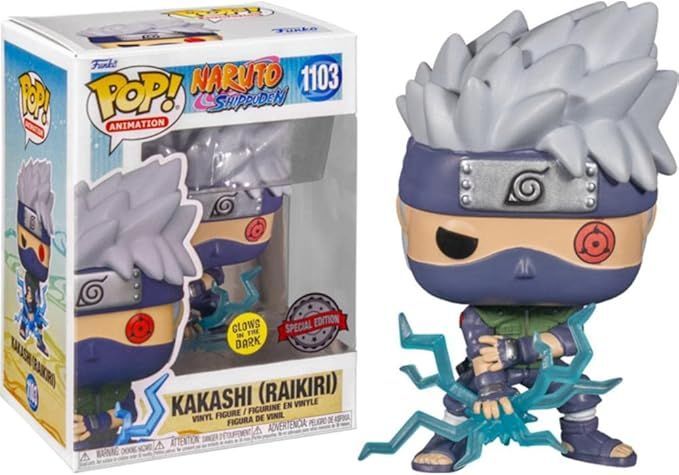 Funko Pop! Animation - Naruto - Kakashi (Lightning Blade) 822 - Glow in the Dark Special Edition