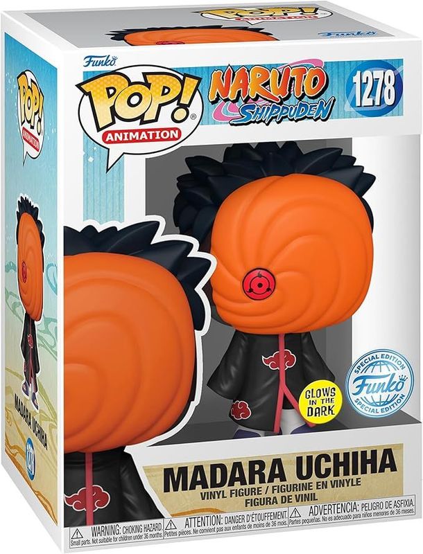 Funko Pop! Animation - Naruto - Madara Uchiha 1278 - Glows in the Dark Special Edition