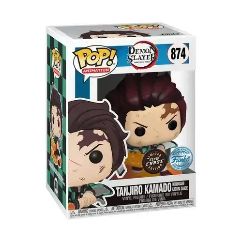Funko Pop! Animation - Demon Slayer - Tanjiro Kamado (Hinokami Kagura Dance) 874 - Limited Glow Chase Edition Special Edition