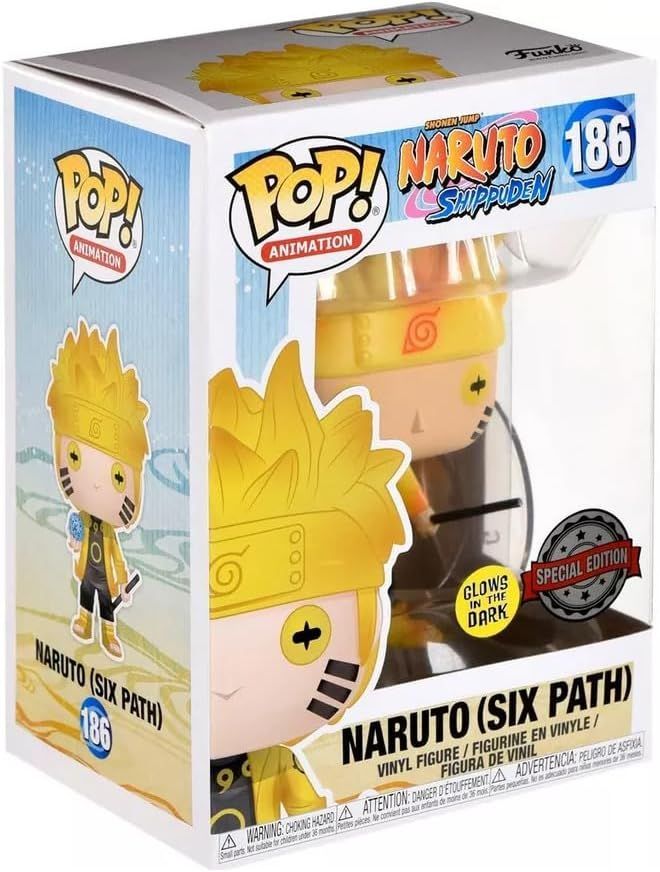 Funko Pop! Animation - Naruto - Naruto (Six Path) 186 - Special Edition - Glows In The Dark