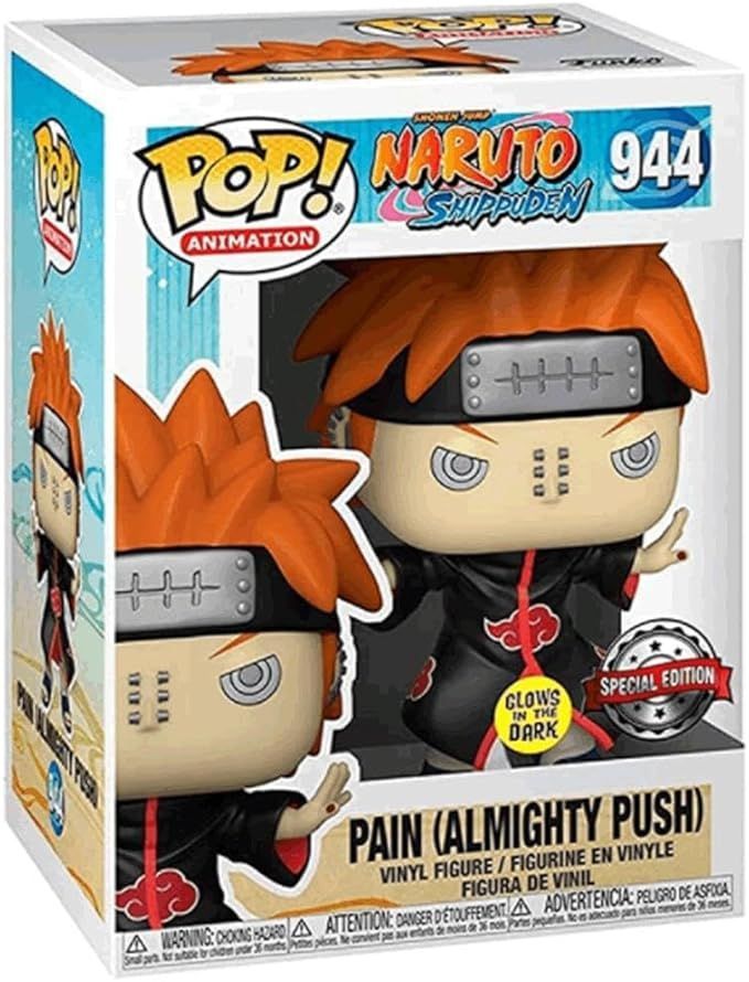 Funko Pop! Animation - Naruto - Pain (Almighty Push) 944 - Special Edition - Glow In The Dark [DAMAGE BOX]
