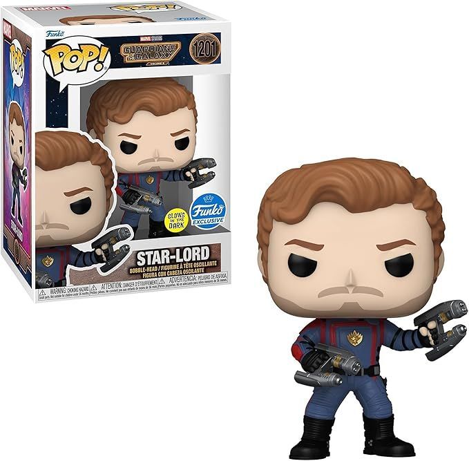 Funko Pop! - Guardians of the Galaxy Vol. 3 - Star-Lord 1201 - Special Edition - Glows In The Dark