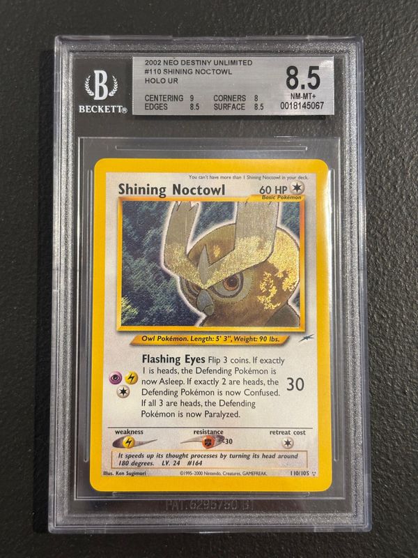 Pokémon | Neo Destiny | Shining Noctowl BGS 8.5 | NDE 110