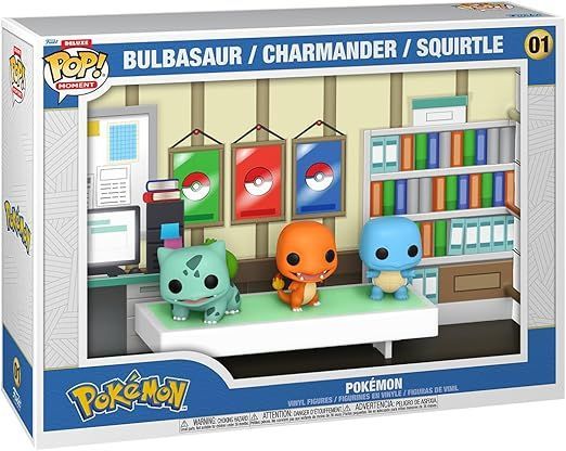 Funko POP! Moments - Pokemon - Bulbasaur Charmander Squirtle 01 - Deluxe