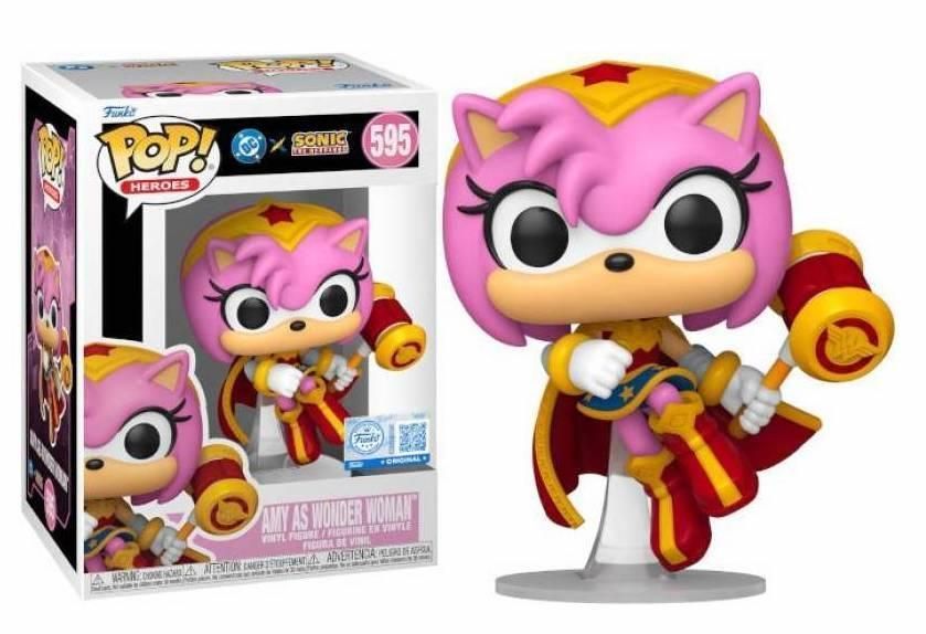 Funko Pop! Heroes - Sonic the Hedgehog - Amy as Wonder Woman 595 Special Edition Funko Pop! Heroes - Sonic the Hedgehog - Amy as Wonder Woman 595 Special Edition
