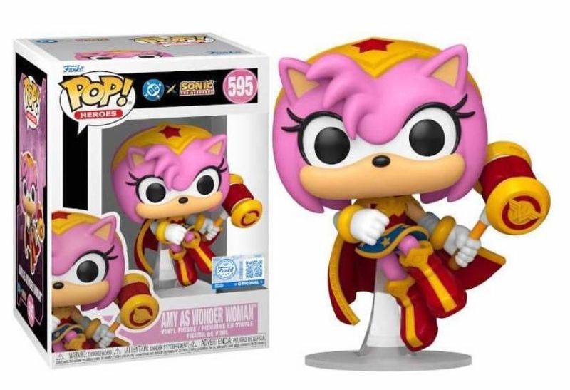 Funko Pop! Heroes - Sonic the Hedgehog - Amy as Wonder Woman 595 Special Edition