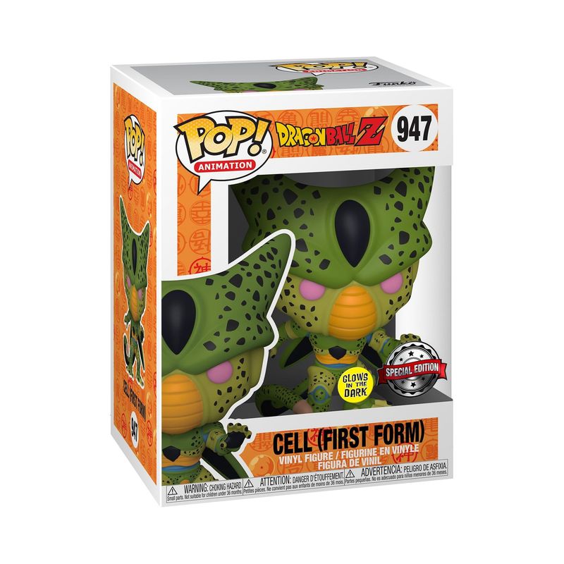 Funko Pop! Animation - Dragonball Z - Cell (First Form) 947  - Glows In The Dark - Special Edition