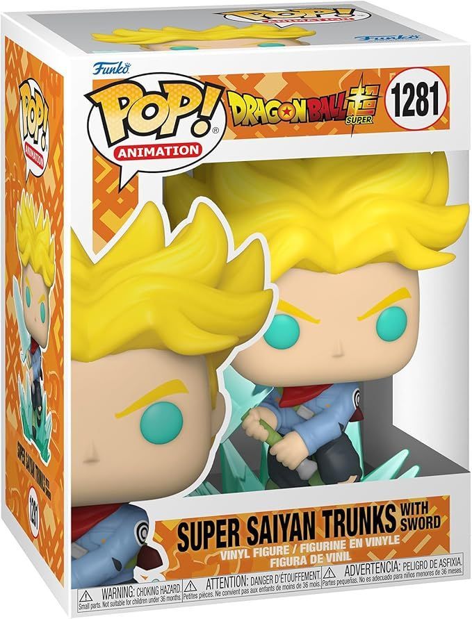 Funko Pop! Animation - Dragonball Super - Super Sayan Trunks With Sword 1281 Funko Pop! Animation - Dragonball Super - Super Sayan Trunks With Sword 1281