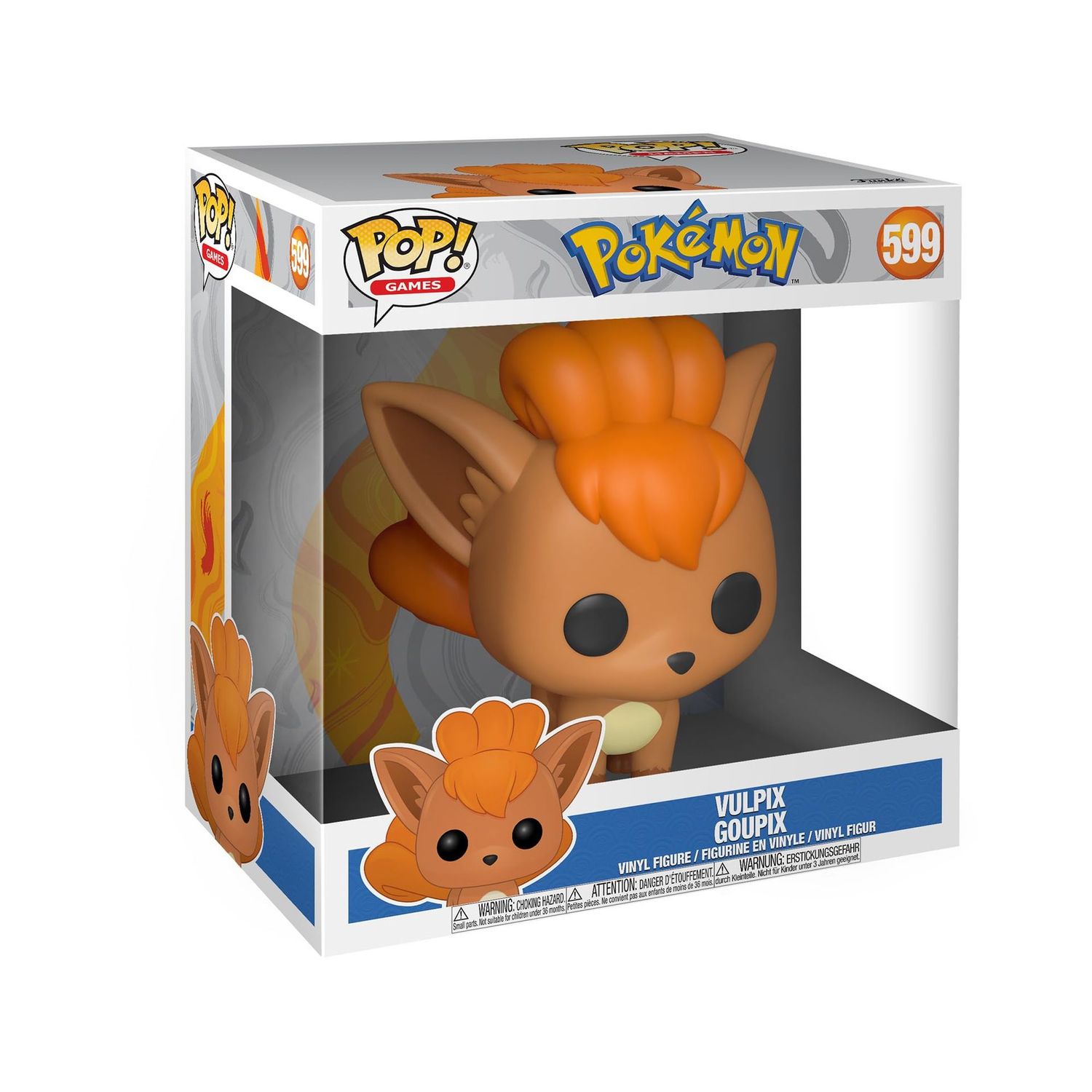 Funko Pop! Games - Pokemon - Vulpix 599 - Jumbo Pop Funko Pop! Games - Pokemon - Vulpix 599 - Jumbo Pop